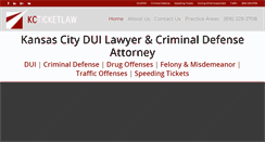 Desktop Screenshot of kcticketlaw.com
